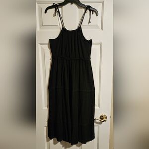 RAYA SUN Vacation Spaghetti Tie Strap Summer or Swim Cover-up Dress Women's sz M